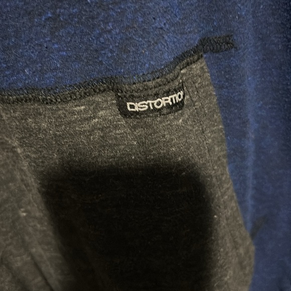 Vintage Y2K Hoodie Colour Block shirt - Picture 2 of 8